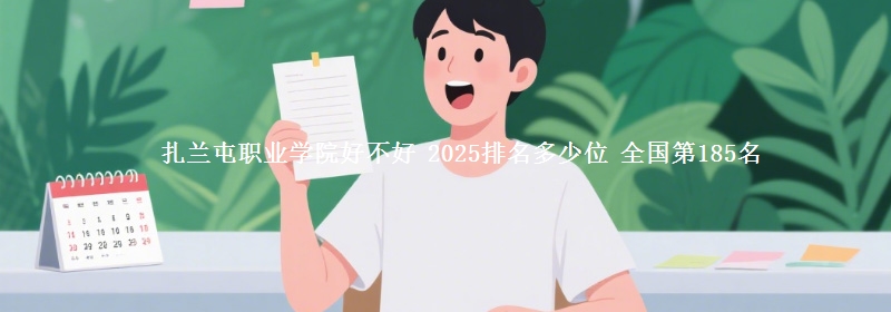 扎兰屯职业学院全国排名多少位：全国第185名
