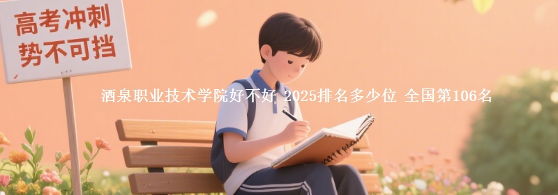 酒泉职业技术学院全国排名多少位：全国第106名