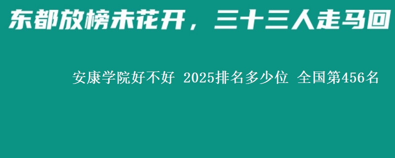 安康学院全国排名多少位：全国第456名