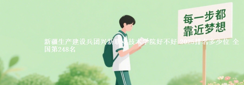 新疆生产建设兵团兴新职业技术学院全国排名多少位：全国第248名