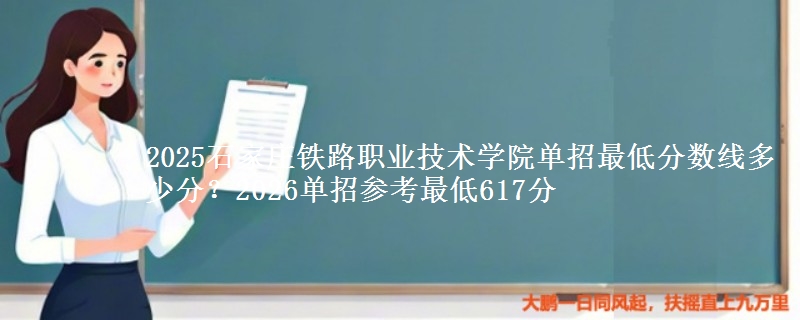 2025石家庄铁路职业技术学院单招最低分数线多少分？2026单招参考最低617分