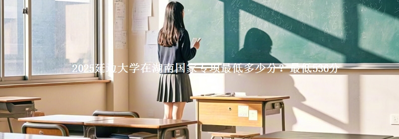 2025延边大学在湖南国家专项最低多少分？最低536分