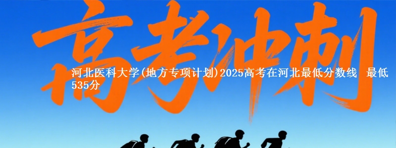 河北医科大学(地方专项计划)2025高考在河北最低分数线  最低535分