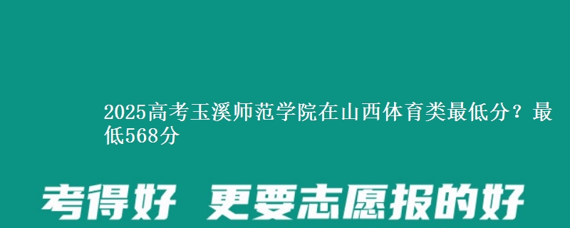 2025高考玉溪师范学院在山西体育类最低分？最低568分
