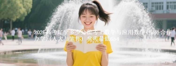 2026辽宁多少分能考上数学与应用数学(中外合作办学)(人大与索邦) 参考最低654