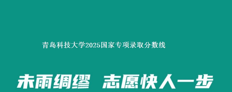 青岛科技大学2025国家专项录取分数线
