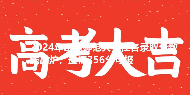 2024年山东师范大学在各省录取分数线出炉，最低356分可报