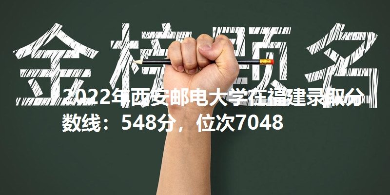 2022年西安邮电大学在福建录取分数线：548分，位次7048