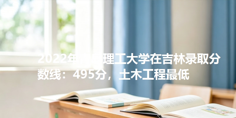 2022年青岛理工大学在吉林录取分数线：495分，土木工程最低