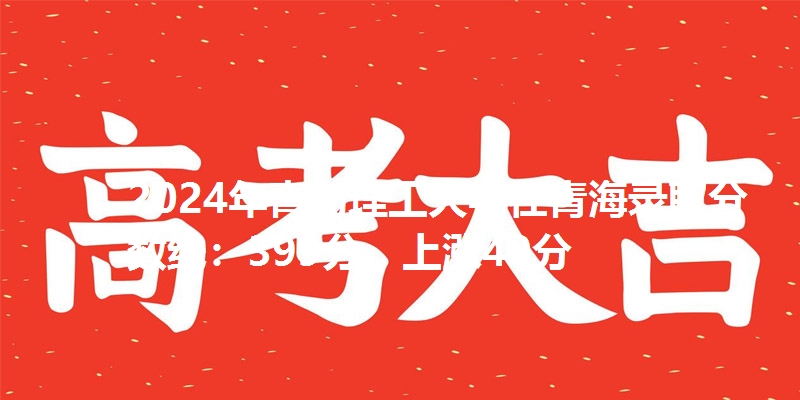 2024年青岛理工大学在青海录取分数线：399分，上涨40分