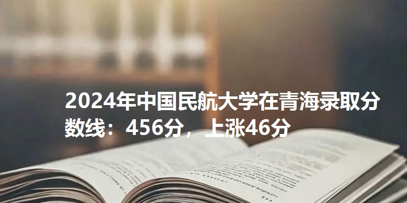 2024年中国民航大学在青海录取分数线：456分，上涨46分