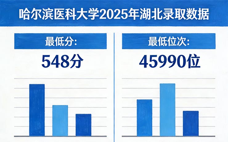 哈尔滨医科大学2025在湖北最低分548分