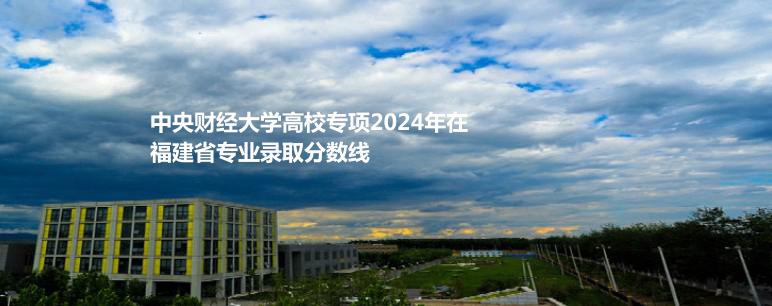 中央财经大学高校专项2024年在福建省专业录取分数线