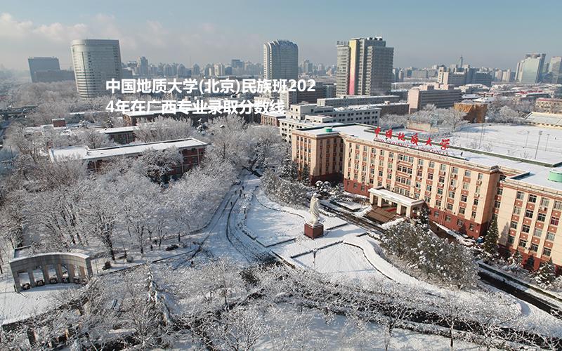 中国地质大学(北京)民族班2024高考广西专业录取分数线