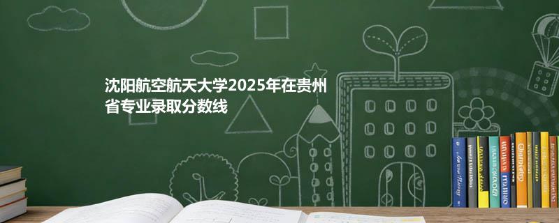 沈阳航空航天大学2025高考在贵州专业最低录取分数