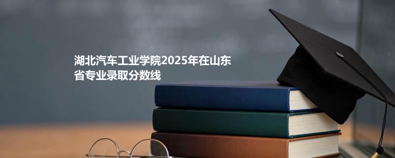 湖北汽车工业学院2025在山东分专业最低分和最高分