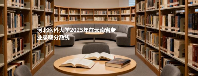 河北医科大学2025在云南专业录取最低分