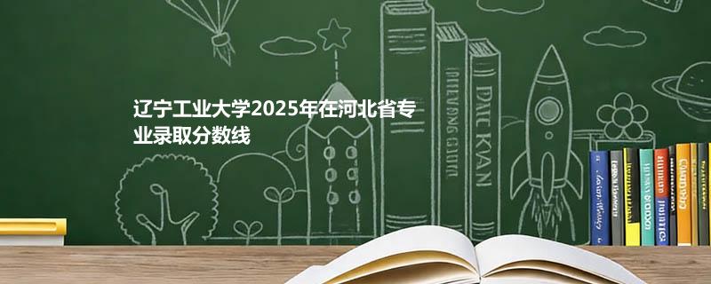 辽宁工业大学2025高考在河北专业录取分数（2026参考）