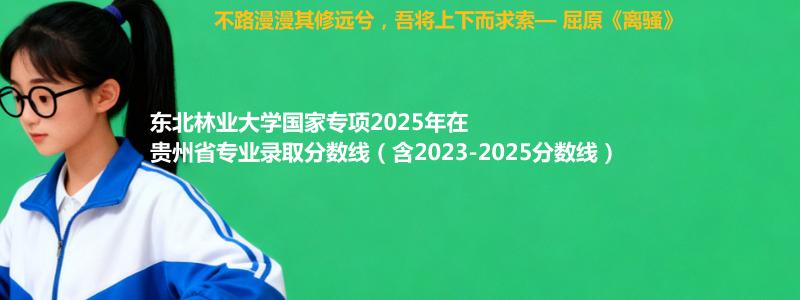 东北林业大学国家专项2025年在贵州分数线和最低位次(含2023-2025历年)