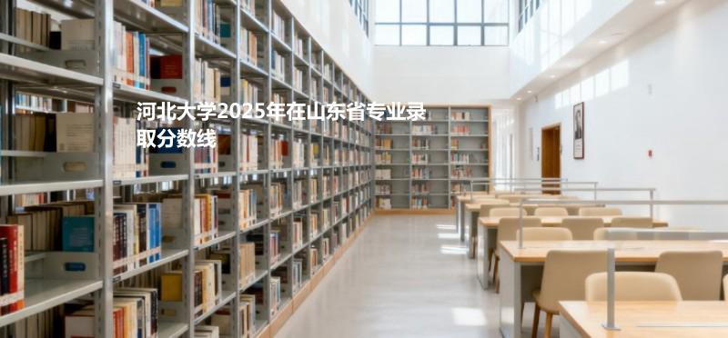 河北大学2025在山东专业录取最低分