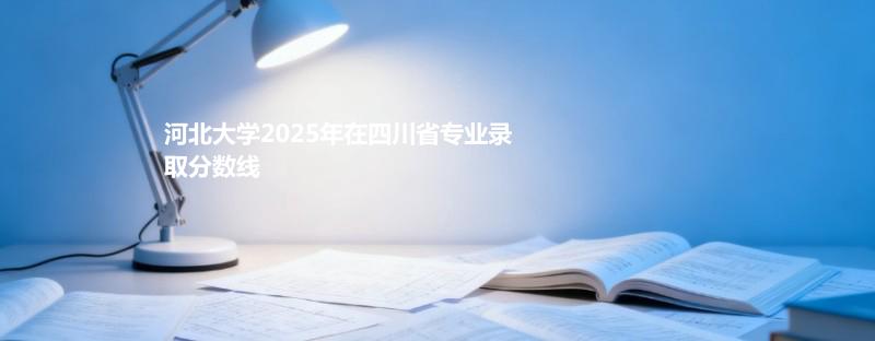 河北大学2025在四川专业录取最低分