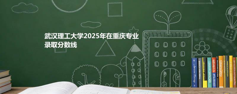 武汉理工大学2025在重庆分专业分数线和最低位次