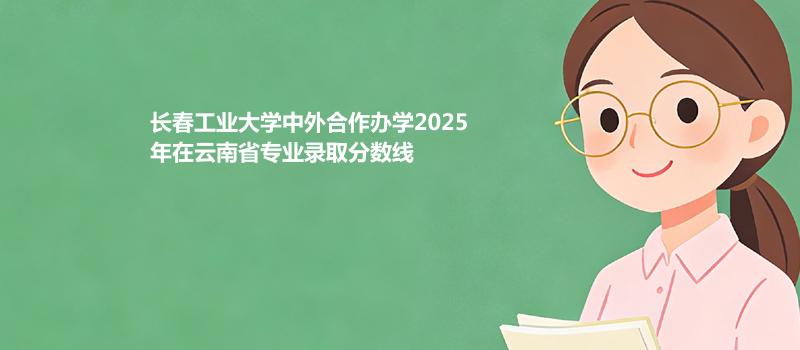 长春工业大学中外合作办学2025在云南专业录取分汇总（2026考生参考）