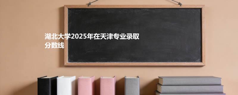 湖北大学2025在天津分专业最低录取分数