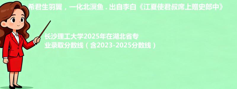 长沙理工大学2025年在湖北专业分数线和位次(含2023-2025历年)
