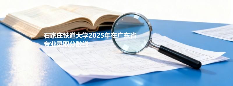 石家庄铁道大学2025在广东专业录取最低分数