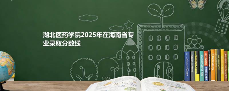 湖北医药学院2025在海南专业录取分详情 2026参考