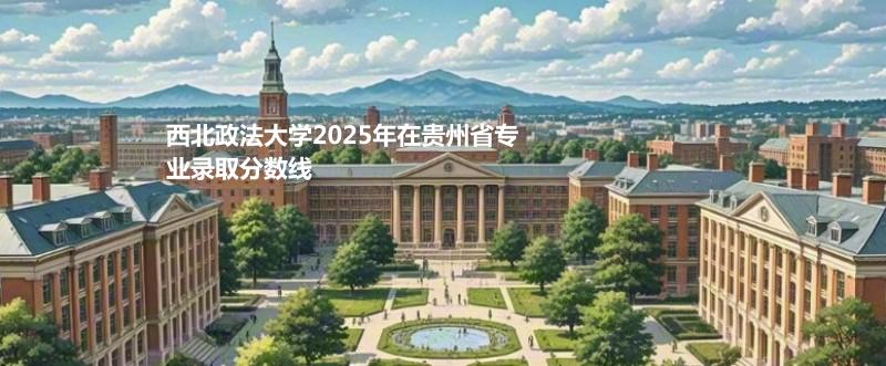 2025西北政法大学贵州专业最低录取分数：历史类最低597分